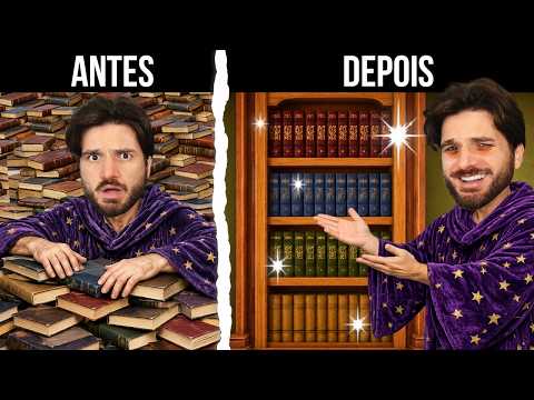 ME OBRIGARAM A ORGANIZAR 3000 MIL LIVROS EM UM SÓ VÍDEO! thumbnail
