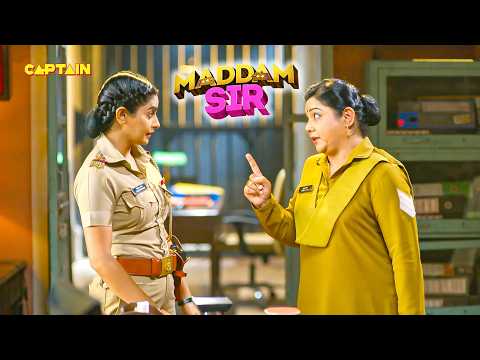 पुष्पा जी ने करिश्मा सिंह को उंगली दिखाकर की औकात की बात। | Maddam Sir Comedy | thumbnail