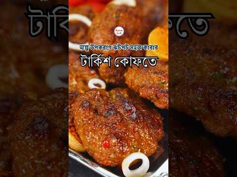 টার্কিশ কোফতে -  অল্প উপকরণে ঝটপট পারফেক্ট কাবাব রেসিপি!  Turkish Kofte by Aysha Siddika thumbnail