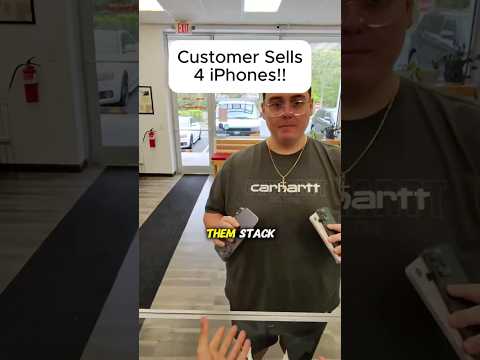 CUSTOMER SELLS 4 iPHONES 💰📲 #brokenfix #smartphone #problemfix #cellphone #tech #mobilephone thumbnail