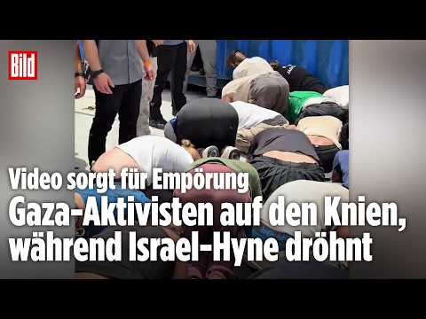 Empörung über Israel-Minister: Video zeigt Erniedrigung von Gaza-Aktivisten thumbnail
