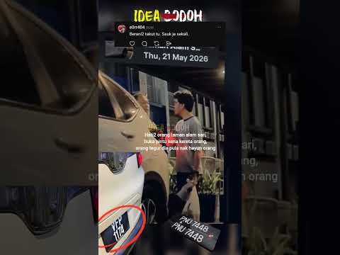 PAKCIK TAK PUAS HATI KENA TEGUR BUKA PINTU KENA KERETA OWNER "NAK TlBAl OWNER PULA" thumbnail