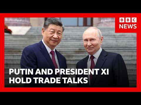 Russia-China ties at 'unprecedentedly high level', Putin tells Xi | BBC News thumbnail