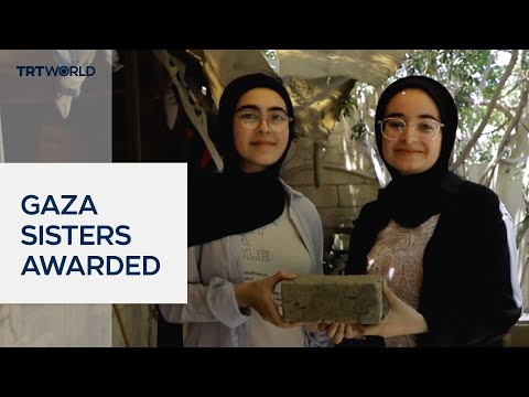Palestinian sisters win Earth Prize turning rubble into bricks thumbnail