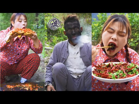 Spicy Fish and Beef with Chili | TikTok Funny Video | Eating Spicy Food | Queen of Peppers Erya thumbnail
