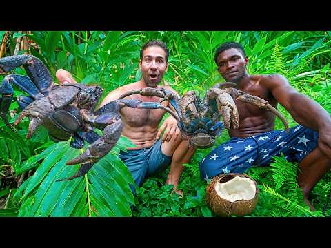 GIANT CRAB HUNTING & Spearfishing to feed whole village thumbnail
