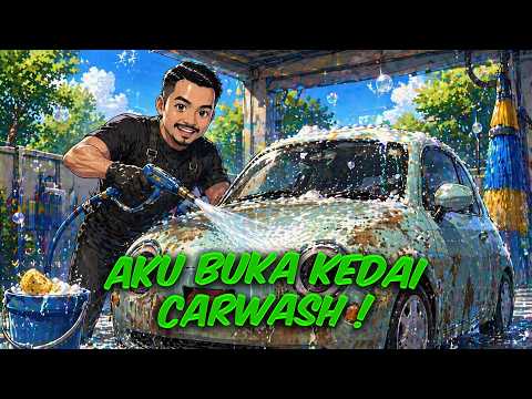 AKU MEMBUKA CAR WASH IDAMAN AKU LETS GO !! thumbnail