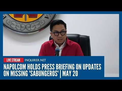 LIVE: Napolcom holds press briefing on updates on missing 'sabungeros' | May 20 thumbnail