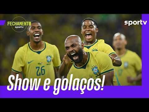 BRASIL GOLEIA O PANAMÁ NO MARACANÃ EM AMISTOSO PARA A COPA DO MUNDO | FECHAMENTO | sportv thumbnail