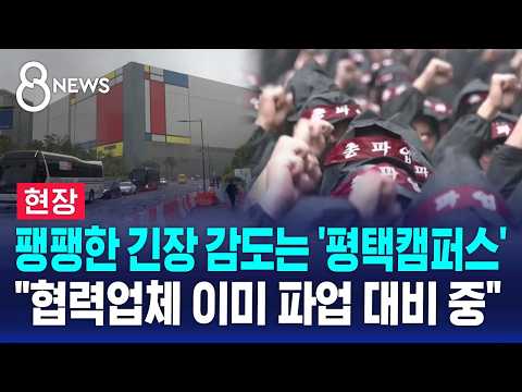[현장] 숨 죽인 삼성 평택캠퍼스..주변 상인들도 초조 / SBS 8뉴스 thumbnail