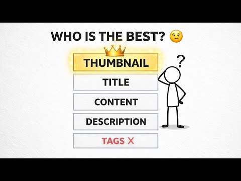Who is the Best? Thumbnail vs Title vs Tags ? thumbnail
