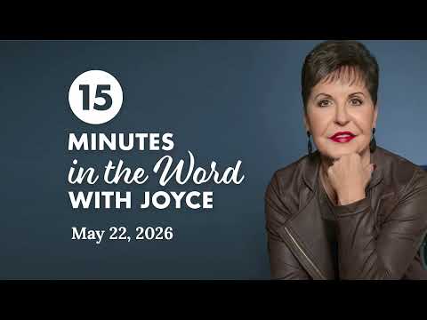 Don't Disturb Me - Pt 3 | 15 Minutes In The Word with Joyce Meyer thumbnail