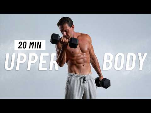 20 Min Total Upper Body Dumbbell Workout at Home to Build Muscle thumbnail