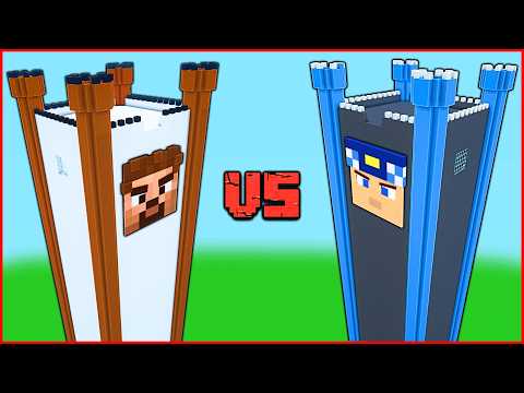 KEREM KOMİSER KULE VS FAKİR KULE! 😱 - Minecraft thumbnail
