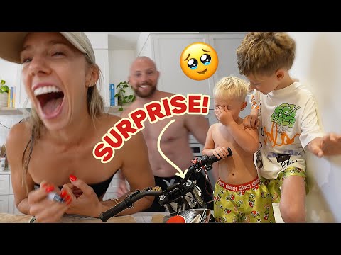 He CRIED from happiness!! Surprising our 3 sons CHRISTMAS VLOG thumbnail