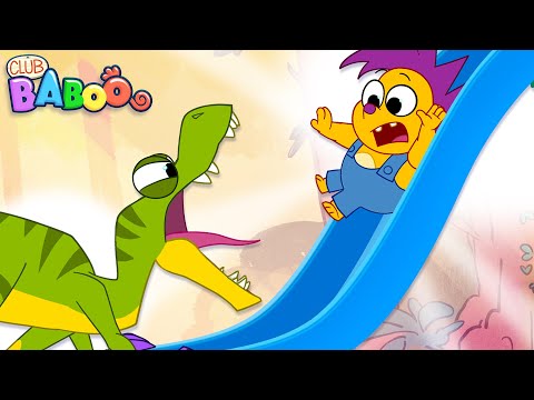 VELOCIRAPTOR on the SLIDE | Club Baboo | Funny Dinosaur videos for kids | Learn Dino ABCs | 2+ HOURS thumbnail