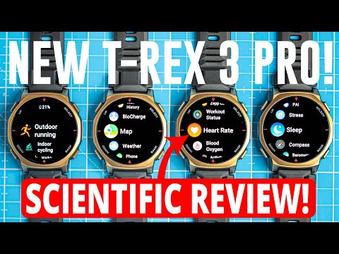 NEW EDITION Amazfit T-Rex 3 Pro - Scientific Review Of Small T-Rex thumbnail