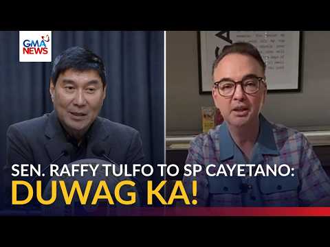Sen. Raffy Tulfo, hinamon si SP Cayetano na humarap at makipag-debate sa sesyon | GMA News thumbnail