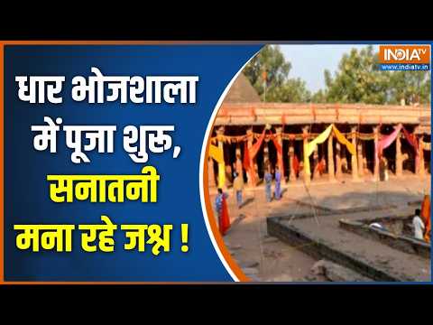 Bhojshala Verdict Updates: धार भोजशाला में पूजा शुरू, सनातनी मना रहे जश्न ! MP News thumbnail