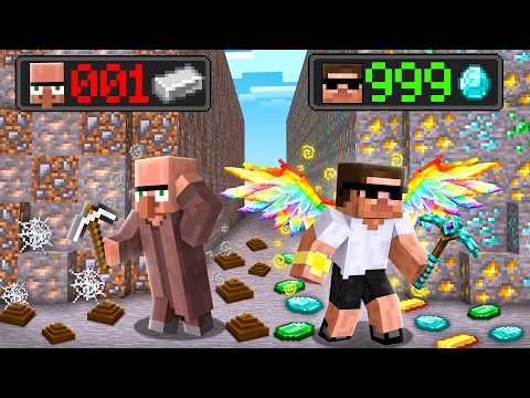 Diamond Rich Ore vs Poor Dirt Mine Battle in Minecraft.. thumbnail