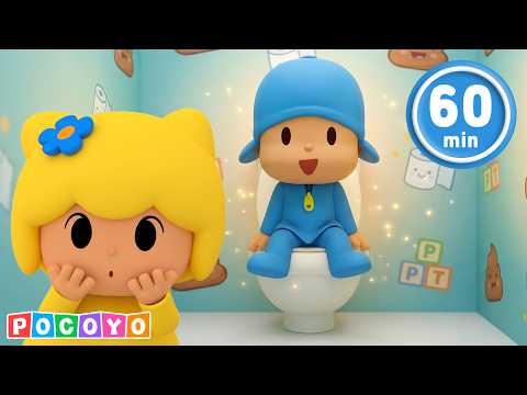 🚽 ¡Pocoyo va al BAÑO! 💩 ¡Contemos las cacas y cantemos más canciones! | Pocoyo 🇪🇸 Español thumbnail