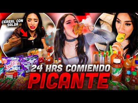 24 HORAS COMIENDO PICANTE 🌶️ 🥵 Kimberly Loaiza thumbnail