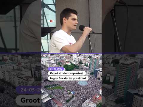 Groot studentenprotest tegen Servische president thumbnail