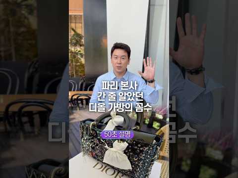 파리 본사 간 줄 알았던 디올 가방의 꼼수, 50초 안에 설명하기 thumbnail