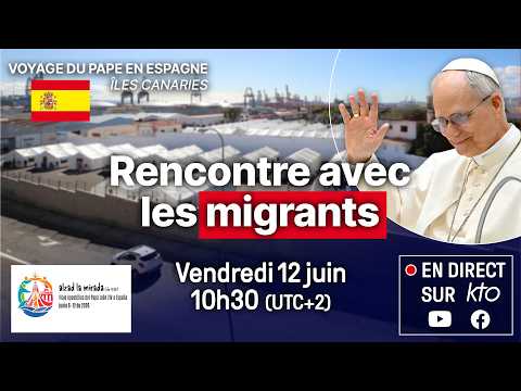Rencontre de #LéonXIV avec des migrants au centre Las Raíces aux Canaries #PapeenEspagne thumbnail