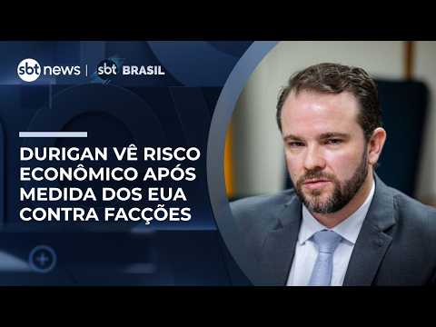 Durigan alerta para impacto econômico de classificação de facções brasileiras pelos EUA |#SBTBrasil thumbnail