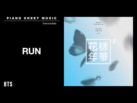 PIANO SHEET MUSIC : BTS (방탄소년단) ‘RUN’ | Intermediate thumbnail