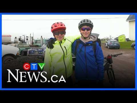 Cancer survivors, family members participate in 300-kilometre cycling fundraiser thumbnail