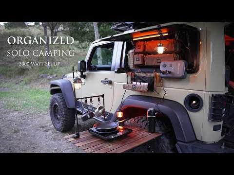 Organized Car CAMPING in RAIN FOREST [ Relaxing SOLO trip, ASMR ] thumbnail