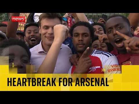 Arsenal fans celebrate despite losing Champions League final thumbnail