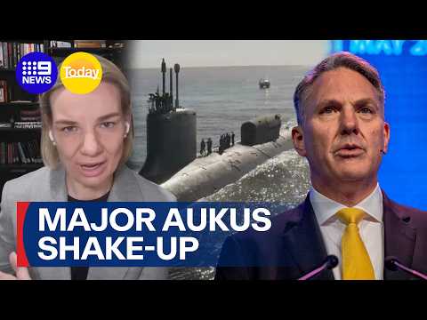 Major shake-up to AUKUS deal for second-hand US submarines | 9 News Australia thumbnail