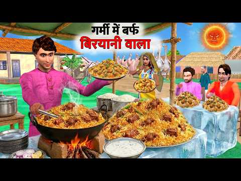 Garmi Mei Ice Chicken Biryani Wala Street Food Hindi Kahaniya Moral Stories New  Funny Comedy Video thumbnail