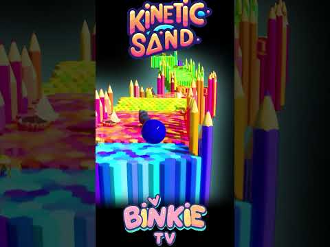 🦁🎳 Bowling Ball Smashes Kinetic Sand Animals L Is for Lion | Binkie TV thumbnail