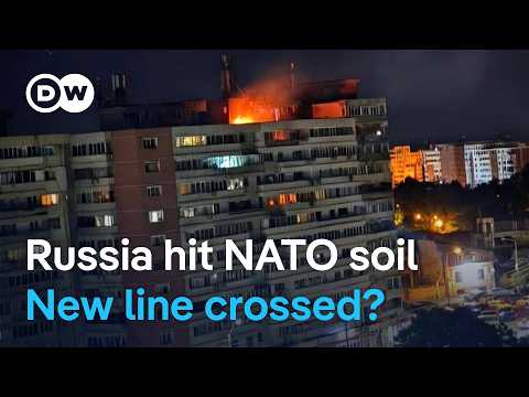 Russian drone crashes into Romanian apartment block - NATO's eastern flank under scrutiny | DW News thumbnail