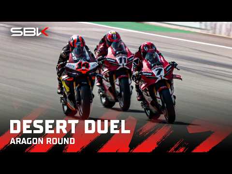 MUST-SEE: Bulega, Lecuona and Lowes lit up Aragon with an amazing battle 🧨 | 2026 #AragonWorldSBK 🇪🇸 thumbnail