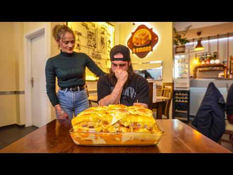 WIN €150 CASH IF YOU CAN BEAT PORTUGAL'S UNBEATEN FOOD CHALLENGE...IT'S BRUTAL | BeardMeatsFood thumbnail