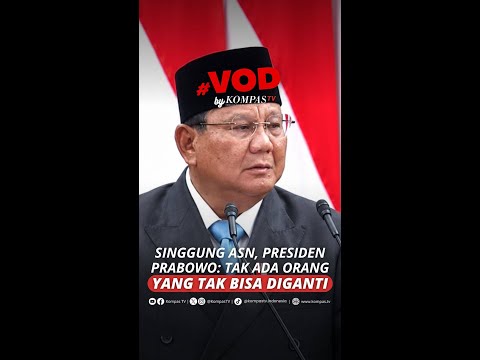 PRESIDEN PRABOWO: TIDAK ADA ORANG YANG TAK BISA DIGANTI #short thumbnail