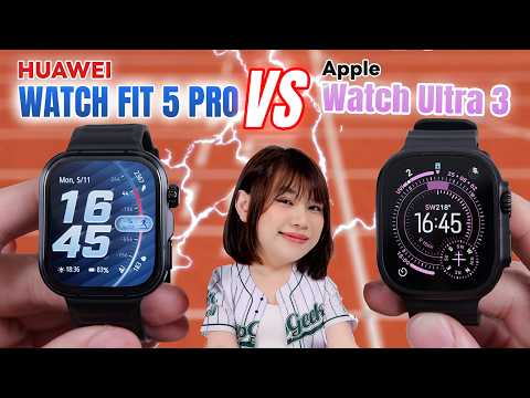 รีวิว HUAWEI WATCH FIT 5 PRO vs Apple Watch Ultra 3 วัดกันทุกฟีเจอร์ thumbnail