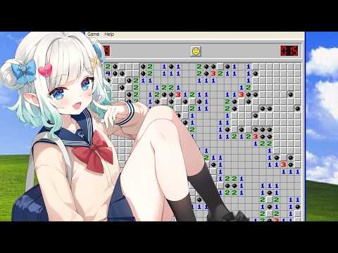 【MINESWEEPER】silly ghost hurts her brain with numbers【Maid Mint Fantôme】 thumbnail