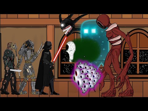 Darth Vader, Pedator, Jason Voorhees Vs Roblox Doors  The  Figure team. Drawing CArtoon 2 . Part 2 thumbnail