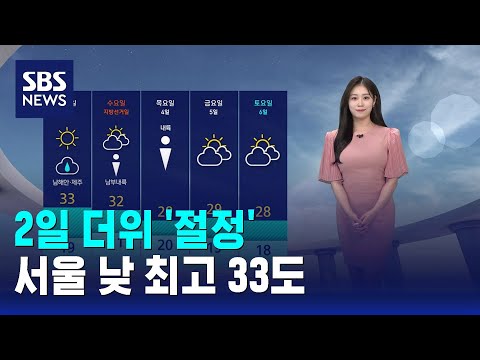 [날씨] 2일 더위 '절정'..서울 낮 최고 33도 / SBS thumbnail