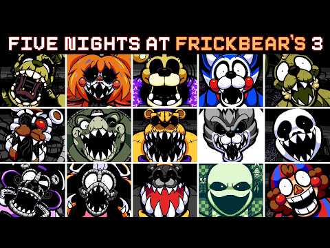 Five Nights at Frickbear's 3 - All Jumpscares w/ Voice Lines (Updated) thumbnail