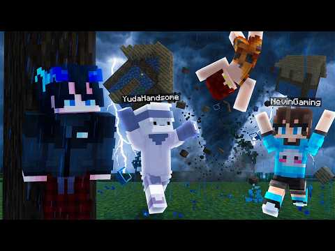 Gw ADAIN LOMBA BIKIN RUMAH TERAMAN DI MINECRAFT TAPI ADA TORNADO LEVEL MAX! ... (RUMAHNYA TERBANG!!) thumbnail