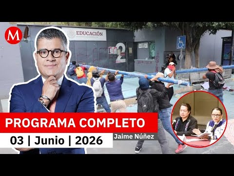 Gobierno ofrece soluciones a maestros, pero estos rechazan | Jaime Núñez, 3 de junio de 2026 thumbnail