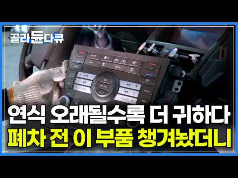 다시 팔면 수백만 원. 똥차인 줄 알았는데 버릴 게 하나도 없었다｜차를 통째로 넣으면 자동으로 금속 선별작업하는 요즘 폐차장｜폐차전 재활용 부품 모아놨더니｜극한직업｜#골라듄다큐 thumbnail