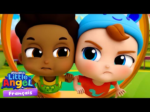 Sois gentil au terrain de jeux | Nouvel Épisode | Comptines avec Bébé Louis | Little Angel Français thumbnail
